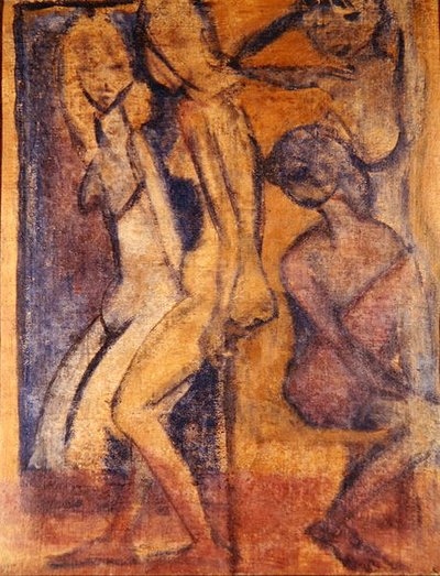 Three Girls, 1922 by Otto Mueller